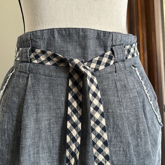 Tiny | Anthropologie skirt with checkered tie Size S - Picture 2 of 14